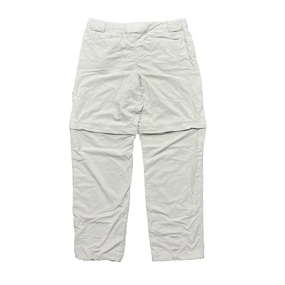COLUMBIA TITANIUM Women's Zip Off Size 12 Packable Nylon Khaki Hiking Pants - Picture 3 of 8